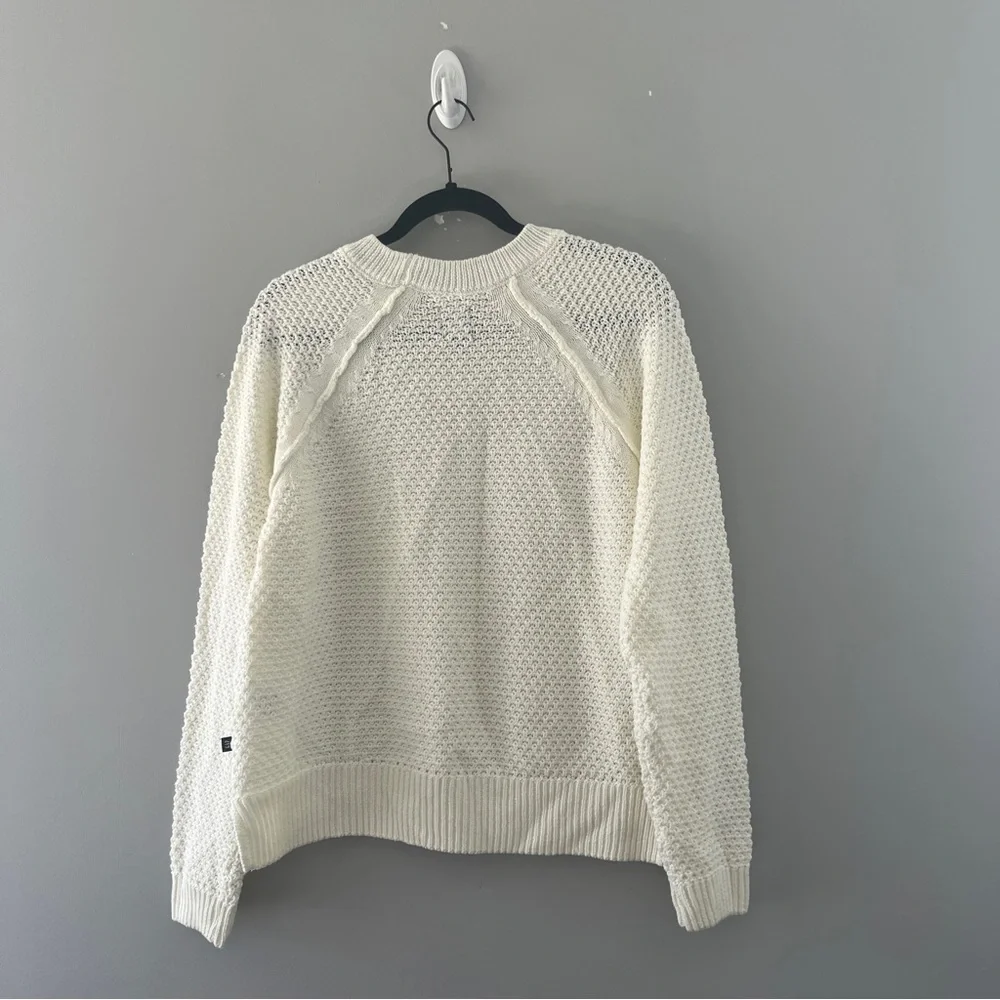 GAP Women's Cream Sweater Open Knit Neutral Classic Size Medium M